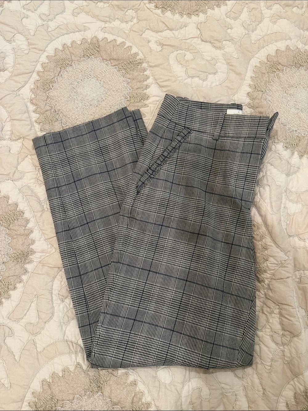 Kate Spade Gray Glen Plaid Ankle Pants - Picture 3 of 4